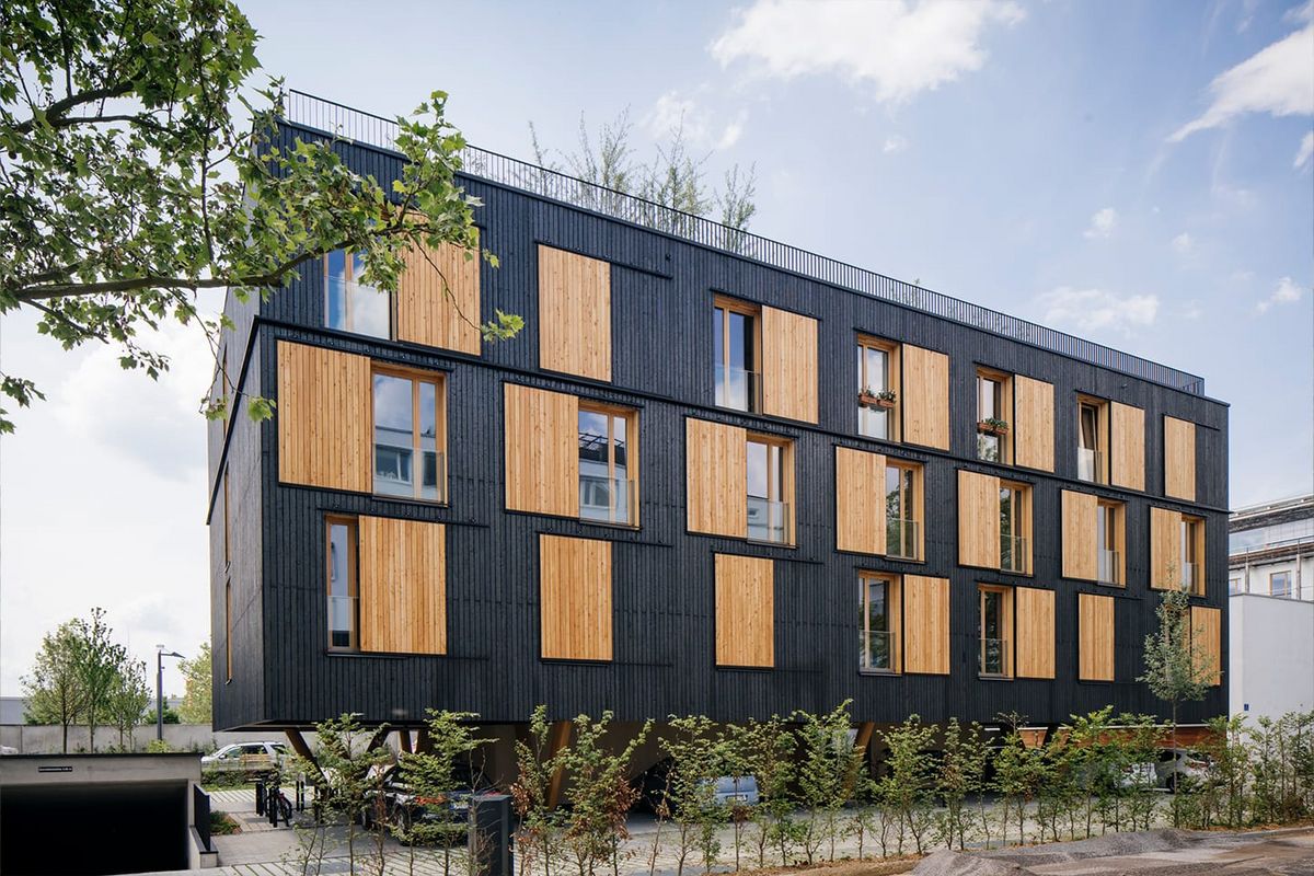 Mehrgeschossiger Holzbau mit viel Potential. Foto: Bayerische Staatsforsten