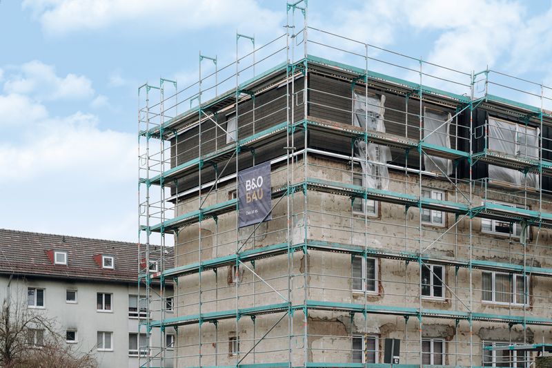  Serielle Sanierung und Dachaufstockung – Bradleystraße Neu-Ulm B&O Bau