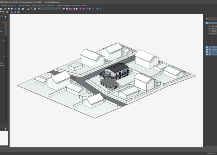 3D Ansicht, Dietrich‘s PlanerSuite, Dietrich's Technology, 