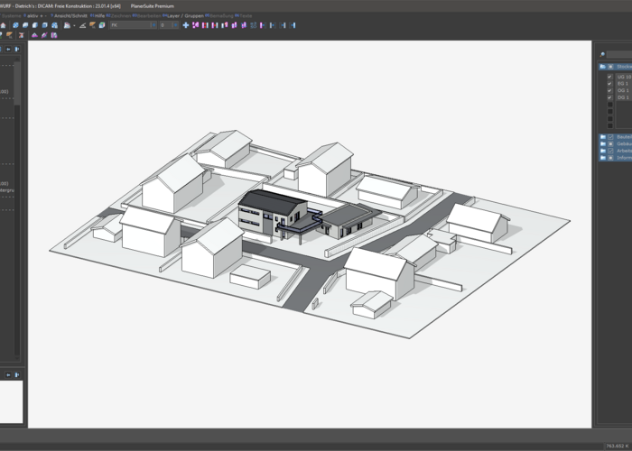3D Ansicht, Dietrich‘s PlanerSuite, Dietrich's Technology, 
