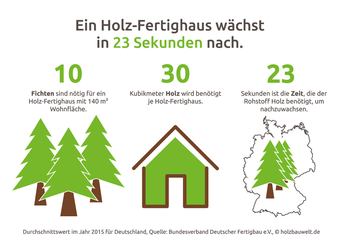 Holzhaus bauen in 23 Sekunden – schneller geht’s nicht