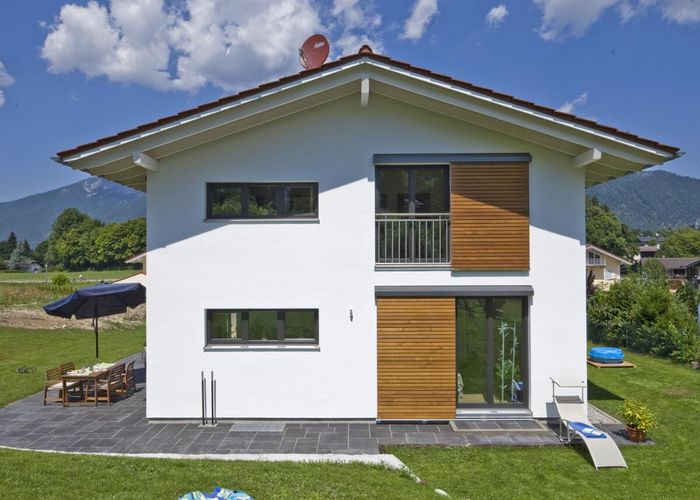 Aussenansicht, Haus Bayrisch Gmain, Regnauer Hausbau, Holzfertighaus