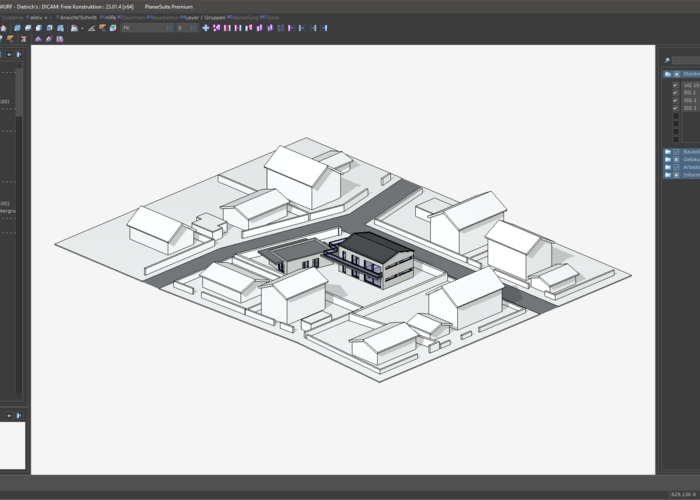 3D Ansicht, Dietrich‘s PlanerSuite, Dietrich's Technology, 