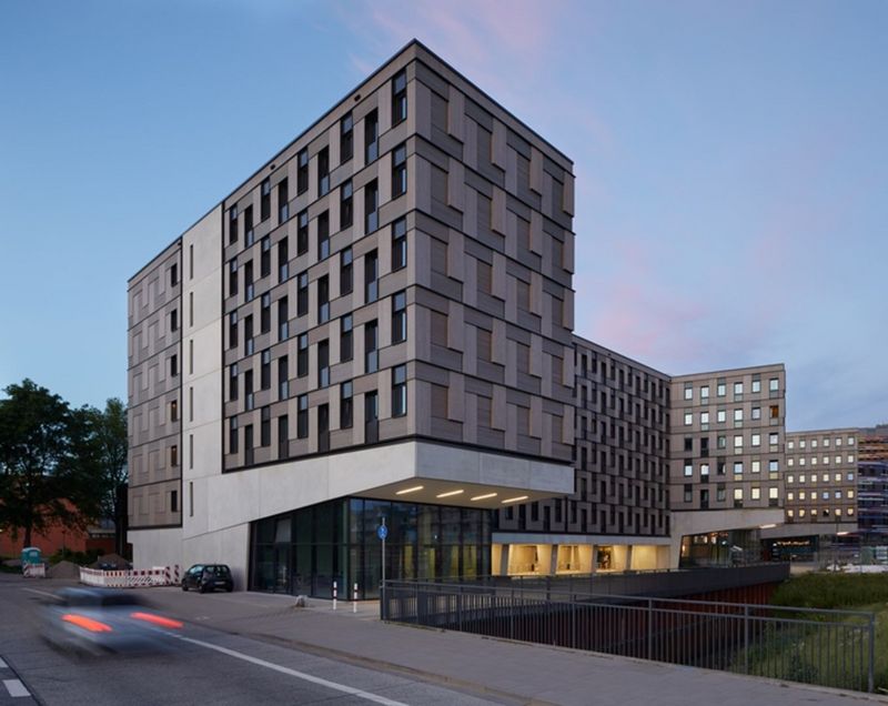  Studentenwohnheim „Woodie“ in Hamburg Kaufmann Bausysteme