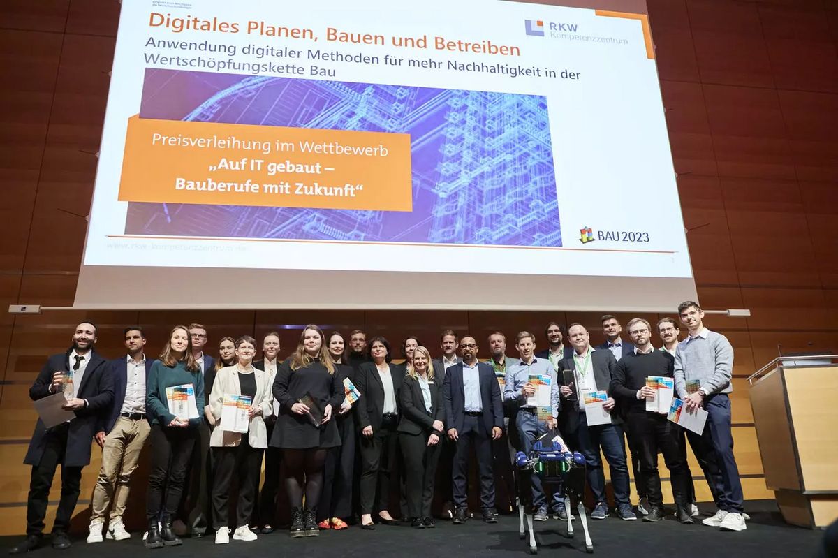 Die Start-up Area auf der BAU 2025 bietet jungen Unternehmen aus der Baubranche eine Plattform: Foto: Messe München GmbH  