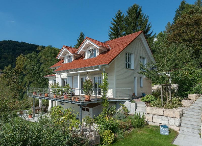 Öko-Holzhaus Holzhaus Grenzach-Whylen Frammelsberger Holzhaus