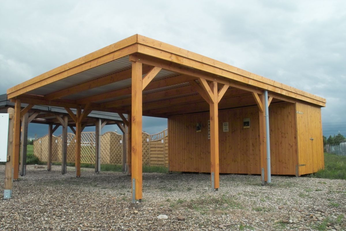 Carport aus Holz	