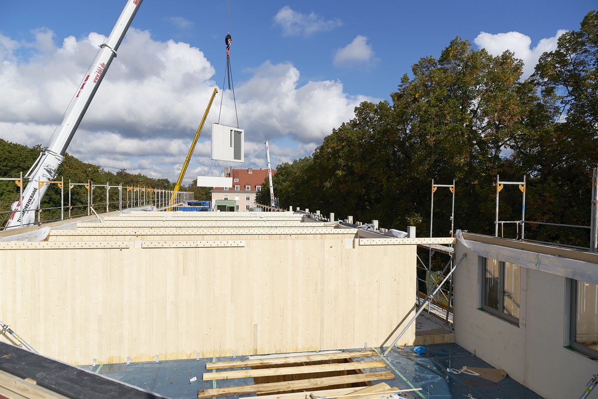 Mehrgeschossiger Wohnungsbau in Holzbauweise