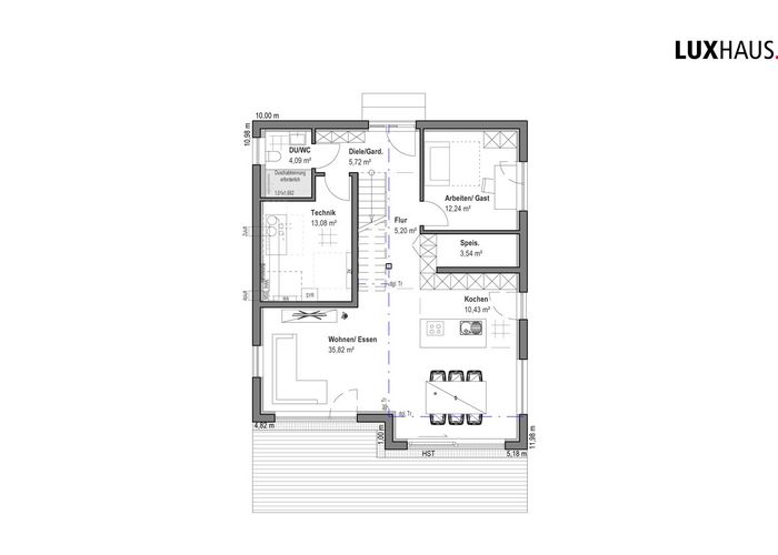 Satteldach Landhaus 171, LUXHAUS