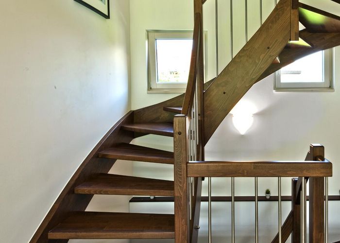 Treppe, Haus Bayrisch Gmain, Regnauer Hausbau, Holzfertighaus
