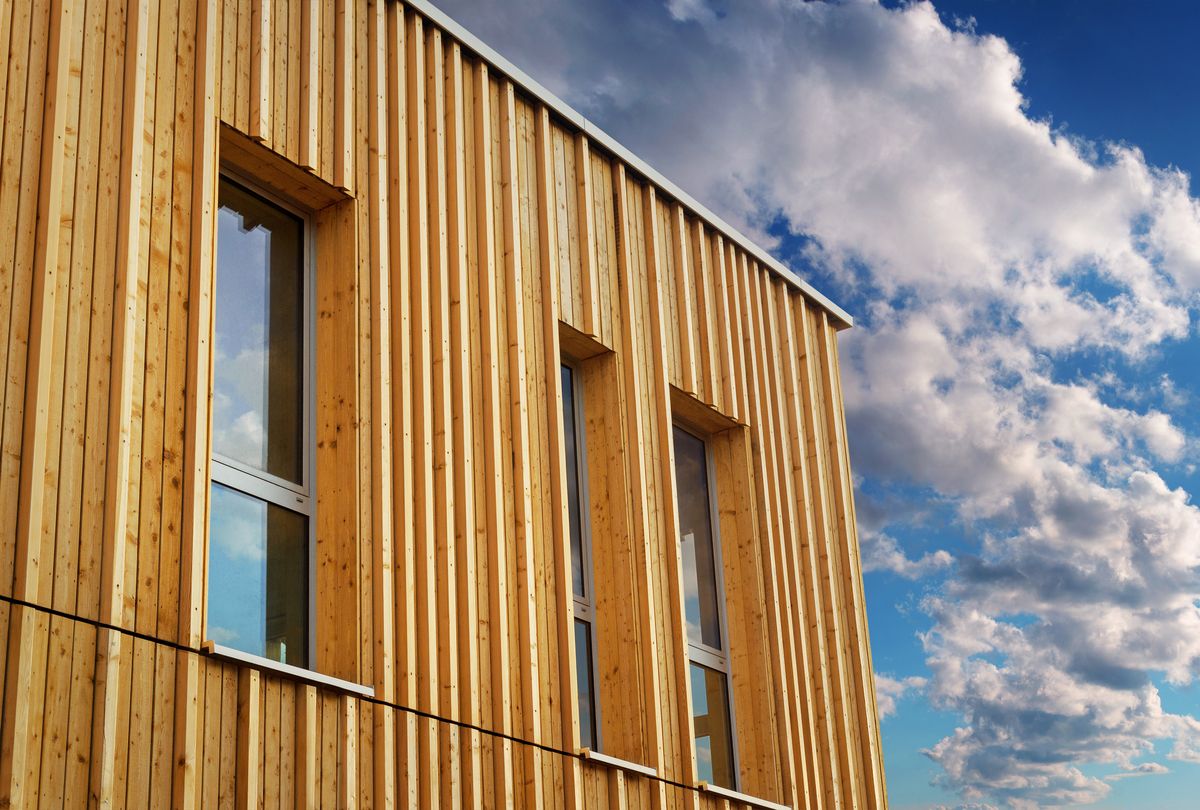 CO2-neutrales Bauen mit Holz. Foto: stock@adobe.com
