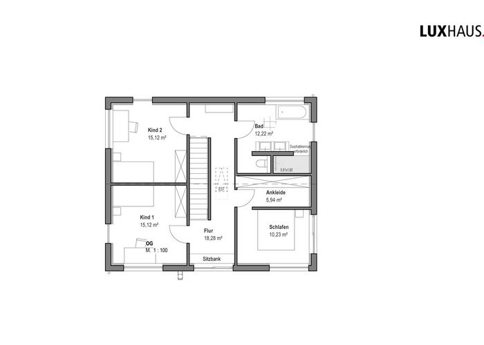 Satteldach Landhaus 138, LUXHAUS