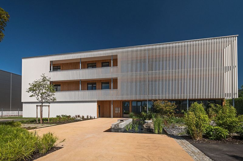 Holz-Bürogebäude Euregon AG Gumpp & Maier