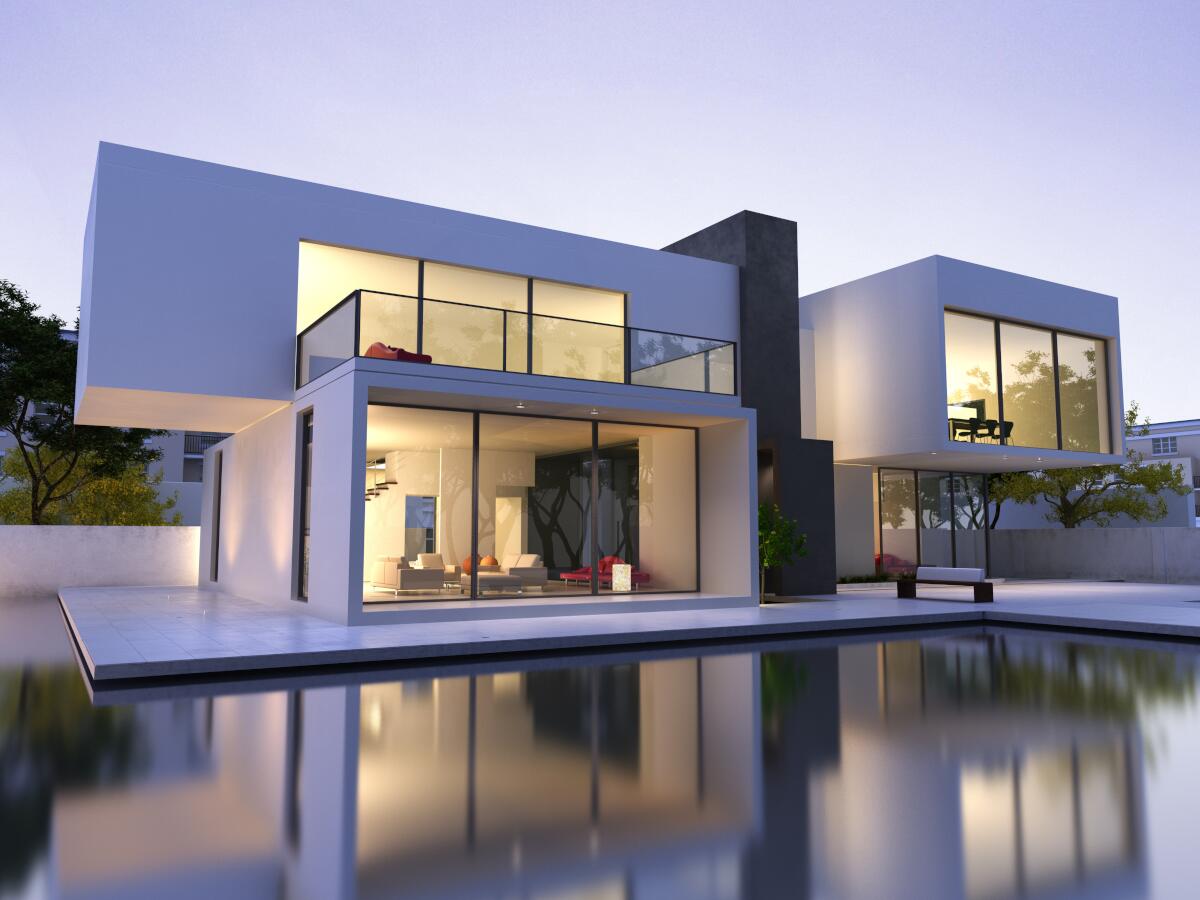 Modernes Fertighaus im Bauhausstil bauen. Foto: stock.adobe.com