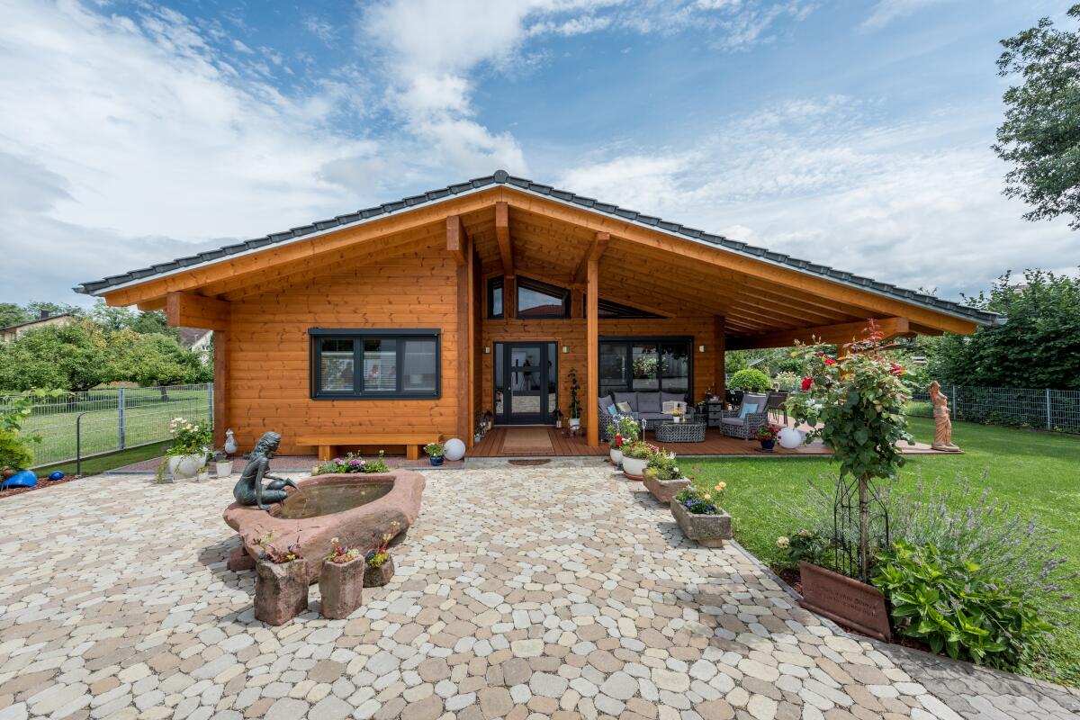 Blockhaus Bungalow Am Oberrhein, Fullwood Wohnblockhaus