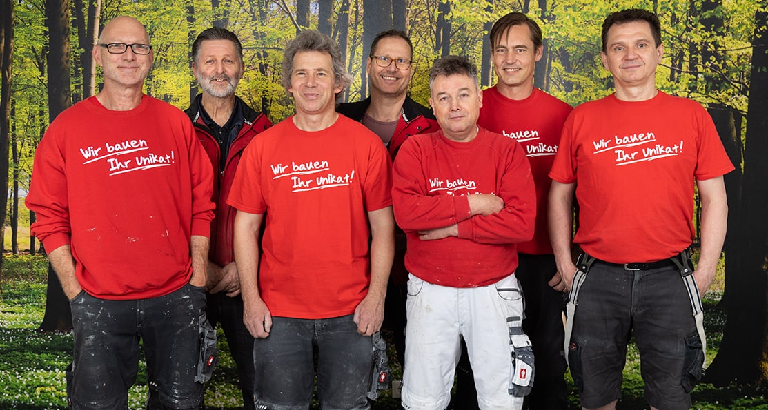 Mitarbeiter im Fertighausbau (TALBAU-Haus)