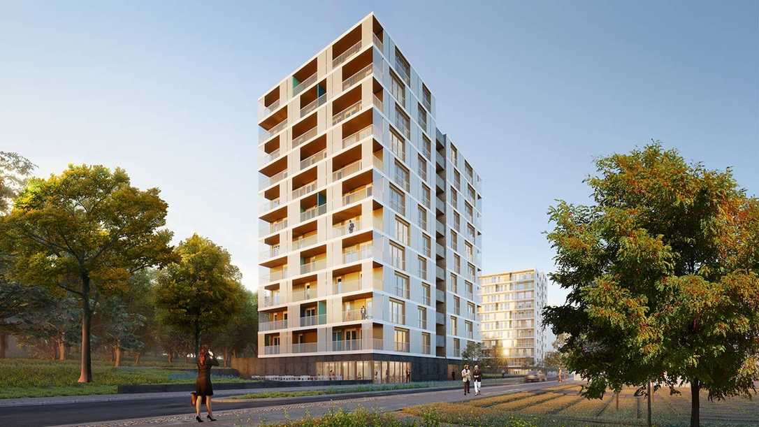 Die GLS Bank engagiert sich als nachhaltiger Baufinanzierer bei den geplanten Woodscraper in Wolfsburg. Foto: GLS Bank